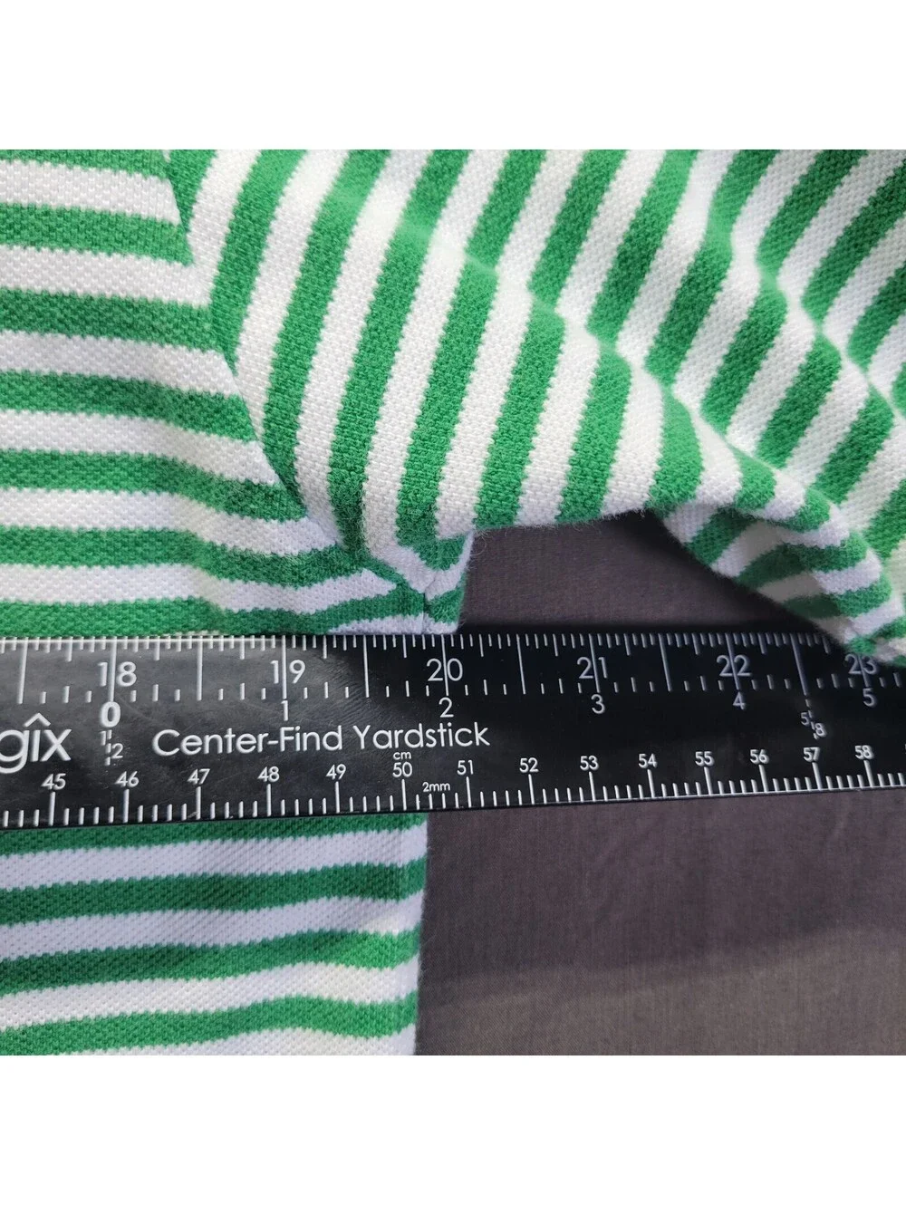 Vintage Polo Ralph Lauren Stripped Green & White Men’s Purple Pony Sz M